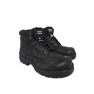 Dakota Men's 6'' 877 Steel Toe Steel Plate Work Boots Black Leather Size 10M
